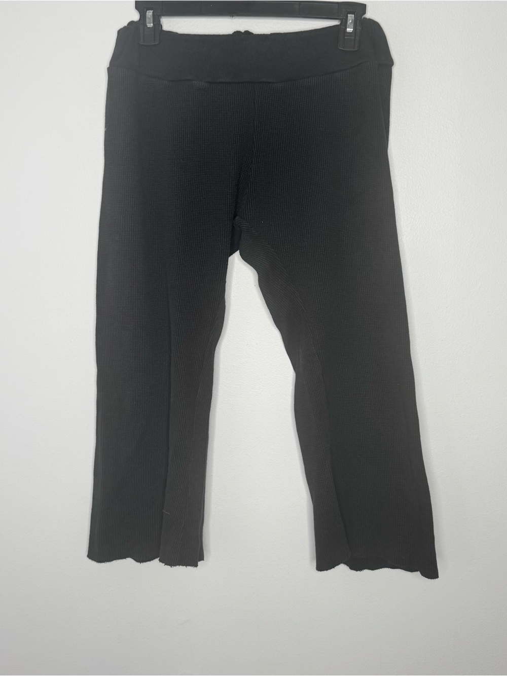 Fitigues black wide leg  cropped pants size large